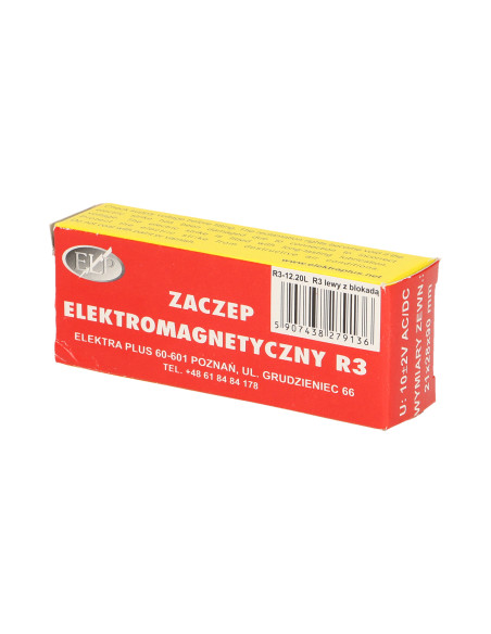 Elektrozaczep z blokadą, lewy