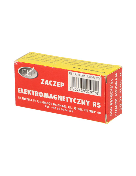 Elektrozaczep symetryczny bez pamięci, bez blokady