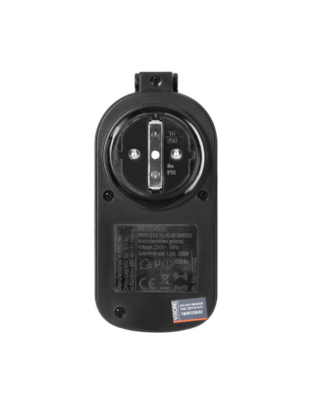 Zestaw bezprzewodowych gniazd sterowanych pilotem 2+1, IP44, Schuko