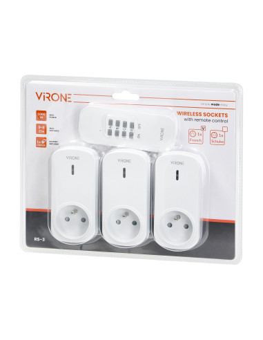 Zestaw bezprzewodowych gniazd sterowanych...