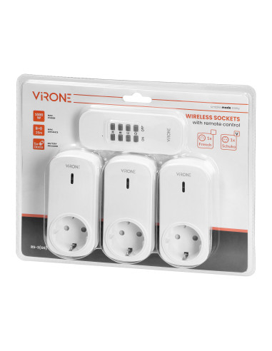 Zestaw bezprzewodowych gniazd sterowanych...