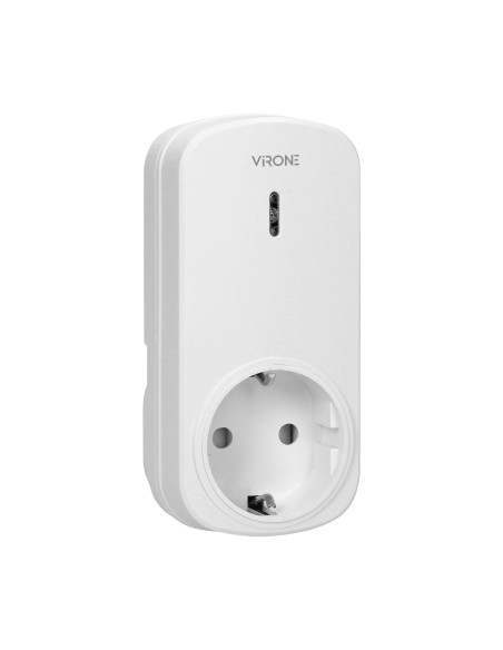 Bezprzewodowe gniazdo sterowane pilotem 1+1, wersja Schuko