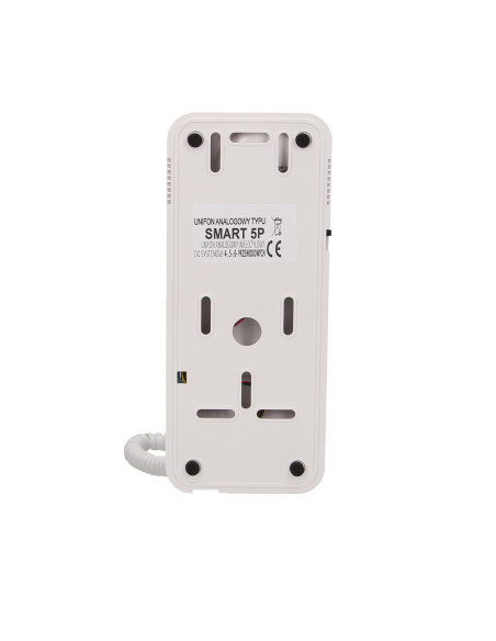 Unifon wielolokatorski do instalacji 4,5,6-żyłowych SMART 5P, CYFRAL, biały