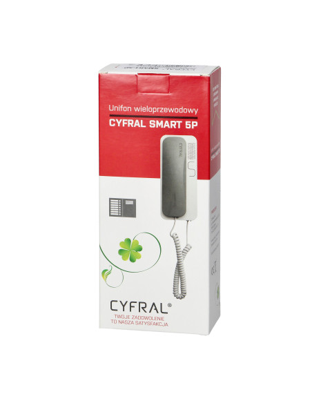 Unifon wielolokatorski do instalacji 4,5,6-żyłowych SMART 5P, CYFRAL, czarno- beżowy