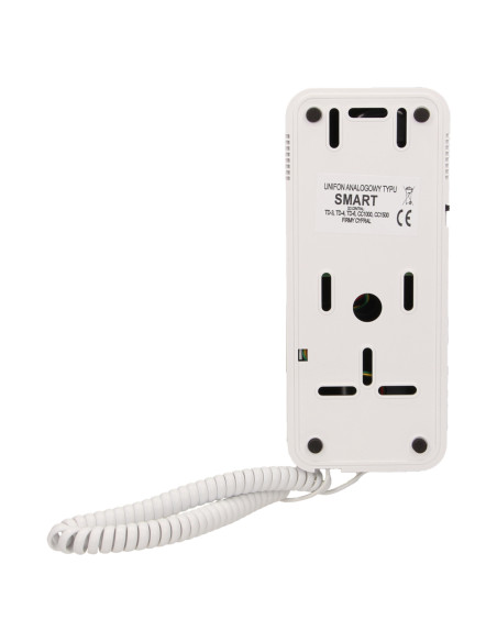 Unifon wielolokatorski do instalacji 2-żyłowych SMART, CYFRAL, biało-czarny