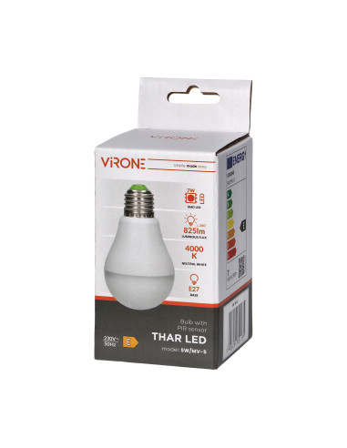 THAR LED NEW 7W A60, żarówka z mikrofalowym...