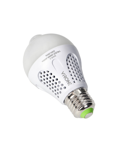 NAMIB LED PIR 7W A60, żarówka z PIR 7W, 600lm, 4000K