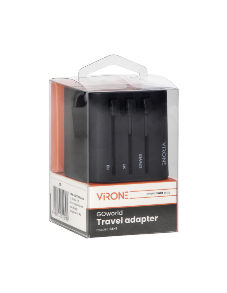 GOworld uniwersalny adapter podróżny do ponad 200 krajów świata, 100-240V, 8A