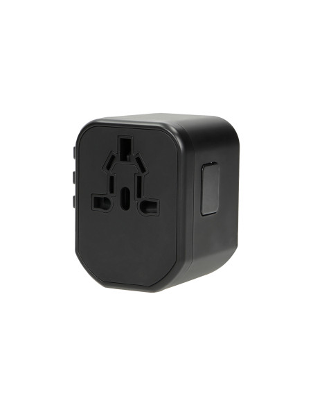 Podróżny adapter do gniazdek Go World USA/UK/EURO/AUS (USB 5V,2,4A)