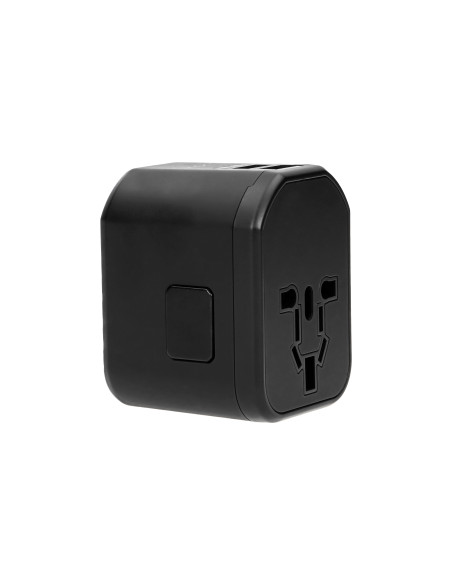 Podróżny adapter do gniazdek Go World USA/UK/EURO/AUS (USB 5V,2,4A)