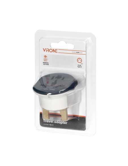 Adapter podróżny - Go to UK, 230V/13A. uniwersalne gniazdo, wtyczka brytyjska (typ G)