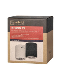 KORIN 13, oprawa typu downlight, 60W, E27, stal, biała 2