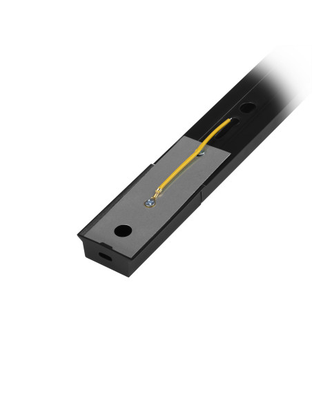 Szynoprzewód aluminiowy czarny 200cm, 85-265V, dwa przewody