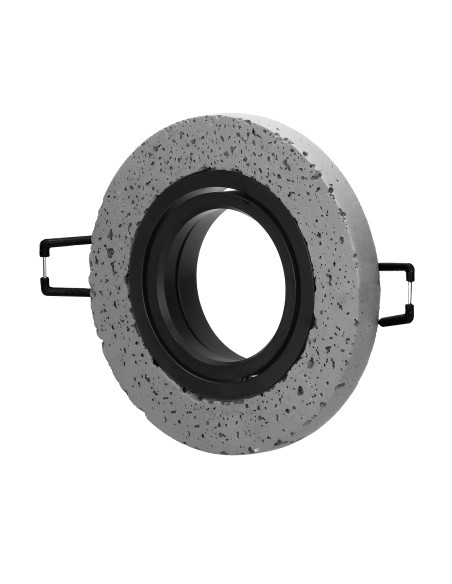 HALISI RM ramka dekoracyjna oprawy punktowej, okrągła, ruchoma, czarna, MR16/GU10 max 50W