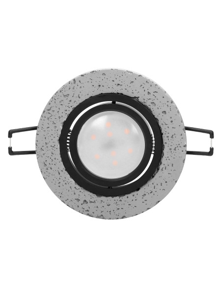 HALISI RM ramka dekoracyjna oprawy punktowej, okrągła, ruchoma, czarna, MR16/GU10 max 50W