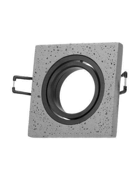 HALISI SM ramka dekoracyjna oprawy punktowej,  kwadratowa, ruchoma, czarna, MR16/GU10 max 50W