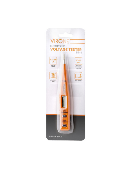 Elektroniczny próbnik napięcia 5w1, pomarańczowy