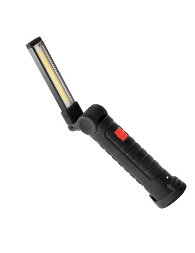 Latarka warsztatowa LED COB 2W, 200lm, 1200mAh, składana