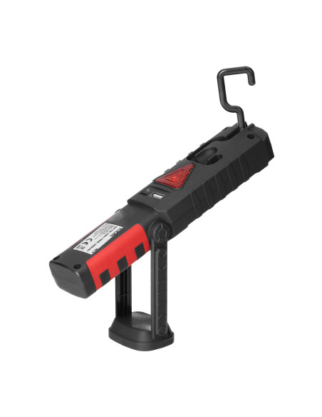 Latarka warsztatowa LED COB 3W+1W LED 2800mAh z funkcją powerbank