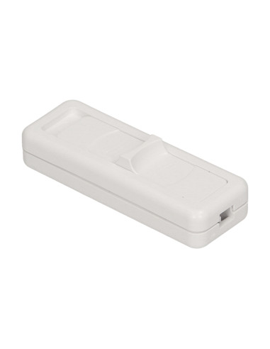 Wyłącznik suwakowy, dwutorowy 2,5A, biały