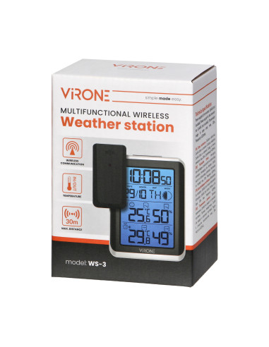 Wielofunkcyjna stacja pogodowa bezprzewodowa