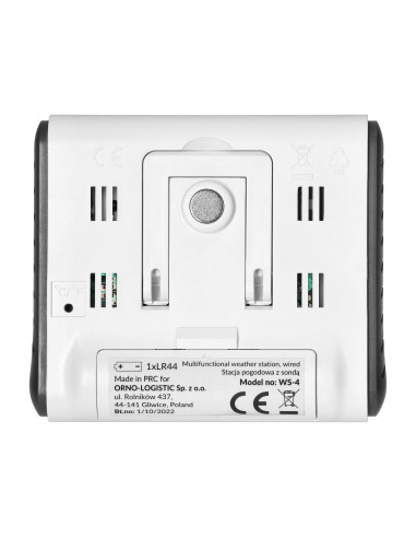 Wielofunkcyjna stacja pogodowa, przewodowa, biała