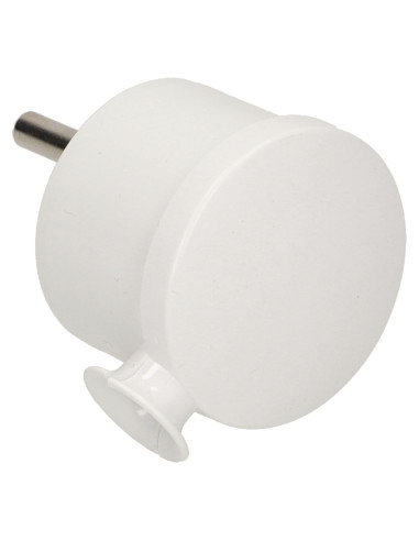 Wtyczka kątowa 2P+Z MINI, biała