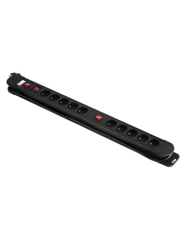 Listwa zasilająca, 10 gniazd 2P+Z, kabel...