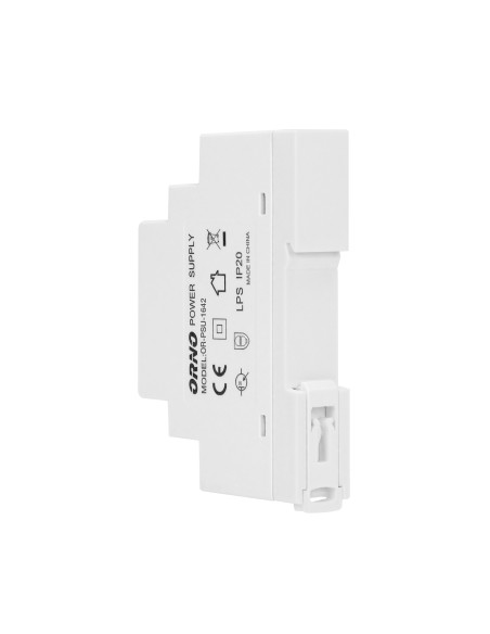 Zasilacz na szynę DIN 12VDC, 1,25A, 15W, szerokość 1 moduł