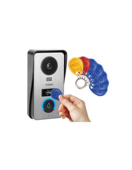 Wideodomofon Virone VDP-67 WIFI FULL HD 7" z Czytnikiem Breloków RFID Furtka + Brama + APLIKACJA TUYA PAVONIS