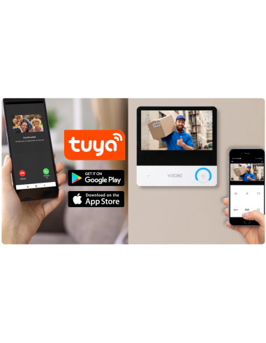 Wideodomofon DWURODZINNY WIFI z Czytnikiem...