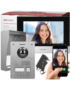 Wideodomofon WIFI 2-Żyłowy LCD 7" Furtka + Brama...