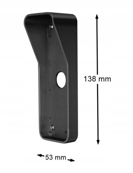 Daszek Ochronny do Wideodomofonu Domofonu Natynkowy Aluminiowy Czarny do VDP-61, OR-DOM-BA-933/W, OR-DOM-BA-932/W