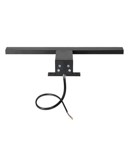 NORTES LED 5W, lampa nad lustro, 320lm, 4000K, dł. 30 cm, plastik, czarna