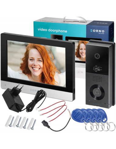 Wideodomofon WIFI 2-Żyłowy LCD 8" z Czytnikiem...