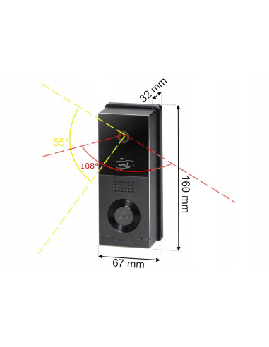 Wideodomofon WIFI 2-Żyłowy LCD 8" z Czytnikiem...
