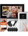 Wideodomofon ORNO OR-VID-MA-1080/B WIFI Tuya Full HD 8" z Szyfratorem i Czytnikiem RFID 2-Żyłowy GAYD
