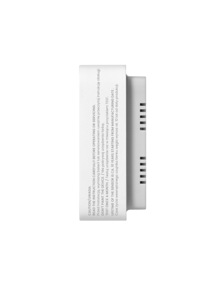 CZUJNIK CZADU DETEKTOR TLENKU WĘGLA GAZU CO LCD + TERMOMETR + BATERIE