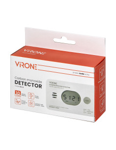 CZUJNIK CZADU DETEKTOR TLENKU WĘGLA GAZU CO LCD +... 2