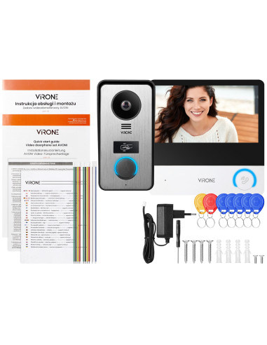Wideodomofon VIRONE VDP-78 AVONI WIFI Tuya QHD...