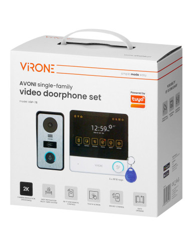 Wideodomofon VIRONE VDP-78 AVONI WIFI Tuya QHD...