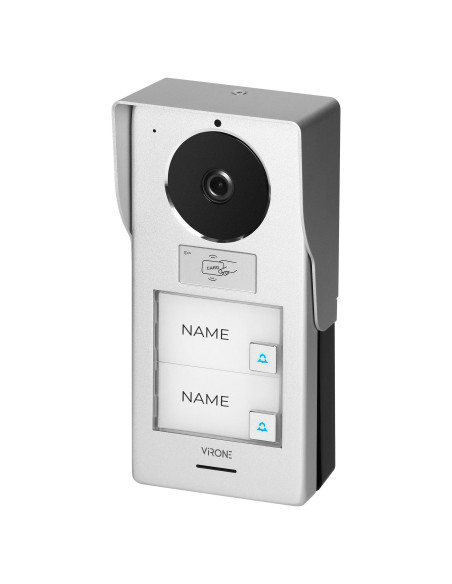 Wideodomofon DWURODZINNY 2 Monitory LCD 7" WIFI z Czytnikiem Breloków RFID Aplikacja TUYA VIRONE AVONI MULTI
