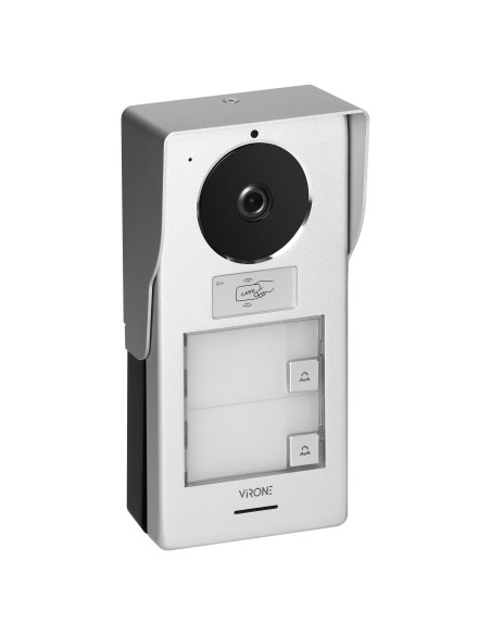 Wideodomofon DWURODZINNY 2 Monitory LCD 7" WIFI z Czytnikiem Breloków RFID Aplikacja TUYA VIRONE AVONI MULTI