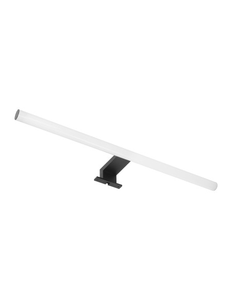 PEEGEL LED 9W, lampa nad lustro, 810lm, 4000K, dł. 60 cm, tworzywo sztuczne+akryl, czarna