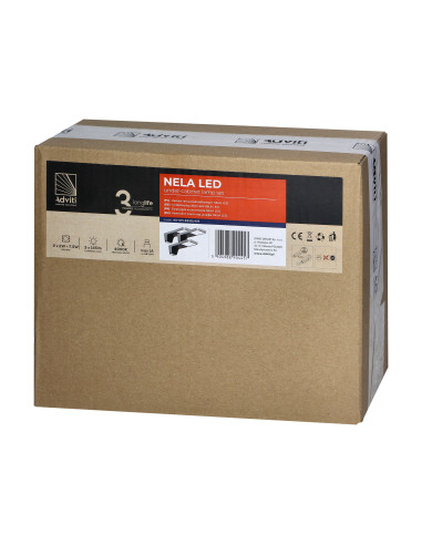 NELA zestaw 3 lamp podszafkowych LED,...