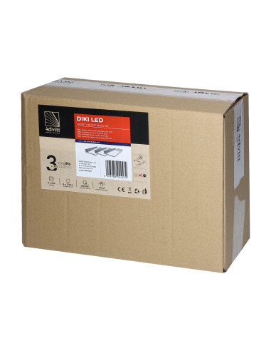 DIKI zestaw 3 lamp podszafkowych LED, 3x2W,...