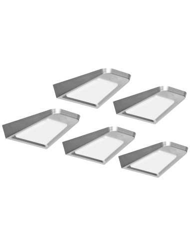 DIKI zestaw 5 lamp podszafkowych LED, 5x2W, 4000K, z wyłącznikiem bezdotykowym, srebrny