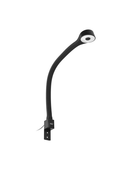 TEO lampka nocna LED, 1,8/7,5W, 90lm, 4000K, z USB, czarna