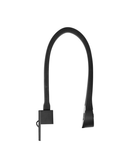 TEO lampka nocna LED, 1,8/7,5W, 90lm, 4000K, z USB, czarna