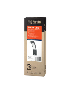 PIRYT LED 10W, oprawa ogrodowa z czujnikiem ruchu 140st,... 2